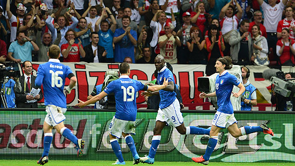 ITALIA DERROTA 2 A 1 A ALEMANIA EN LA SEMIFINAL DE LA EURO 2012