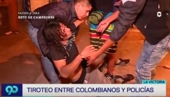 COLOMBIANOS GOLPEADO